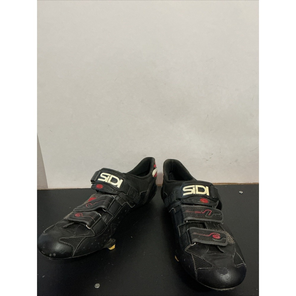 Sidi S-Pro Mountain Cycling Shoes Black/Red EU 44 US 10 Leather Buckle